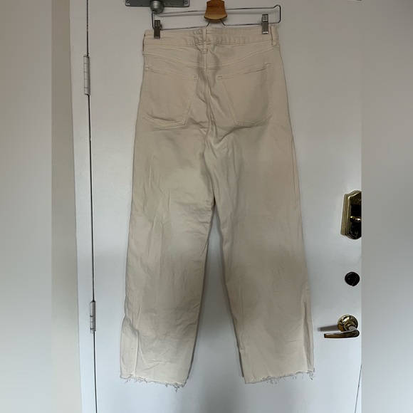 Old Navy Cream Wide-Leg Pants - Picture 2 of 3